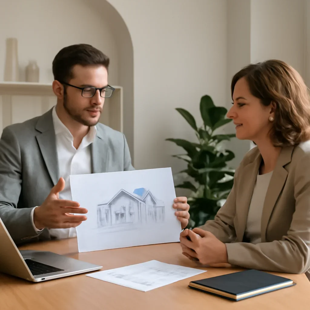 Architect-client consultation about alternative to a traditional general contractor