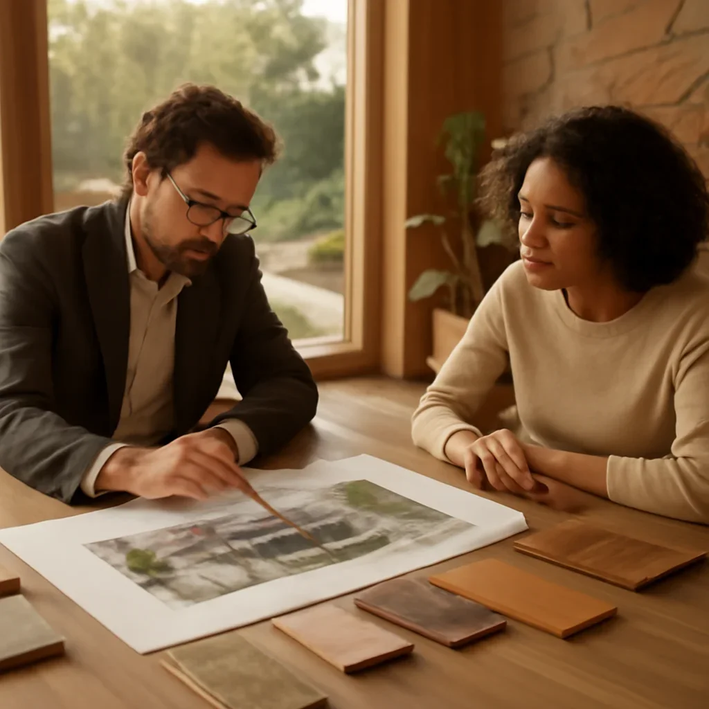 Architectural consultation image tied to landscape integration