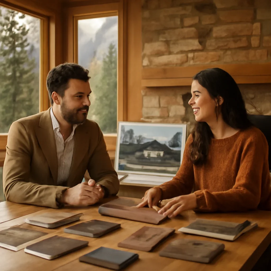Architectural consultation image tied to mountain modern design