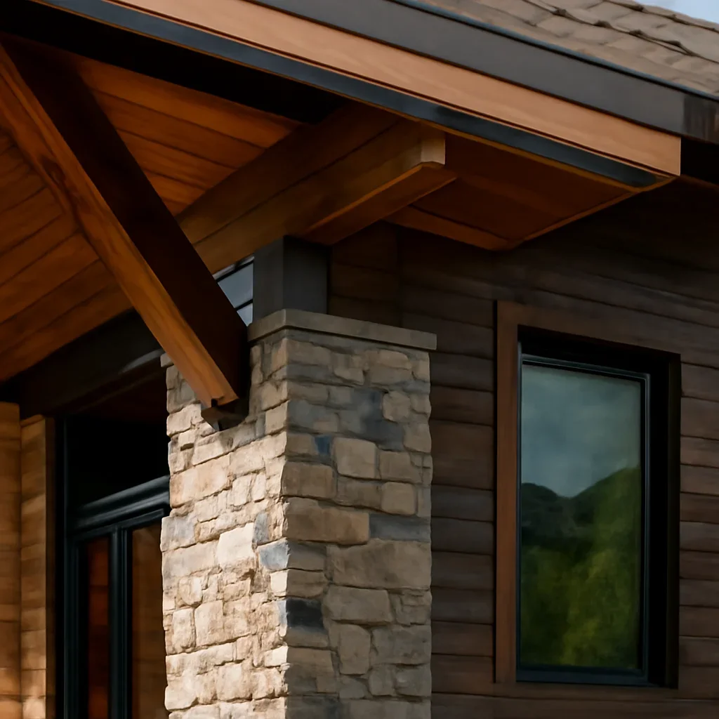 Mountain Modern Design detail image with architecture and material texture