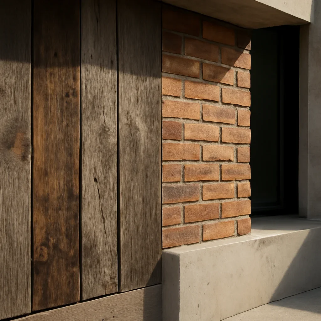 Reclaimed Materials detail image with architecture and material texture
