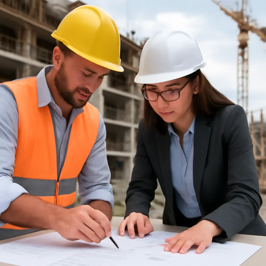 Construction Collaboration architectural coordination image