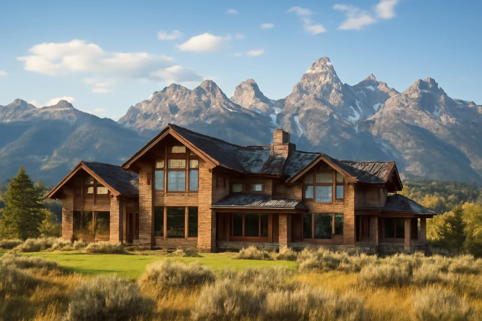 Jackson Hole, WY landscape and custom home architecture