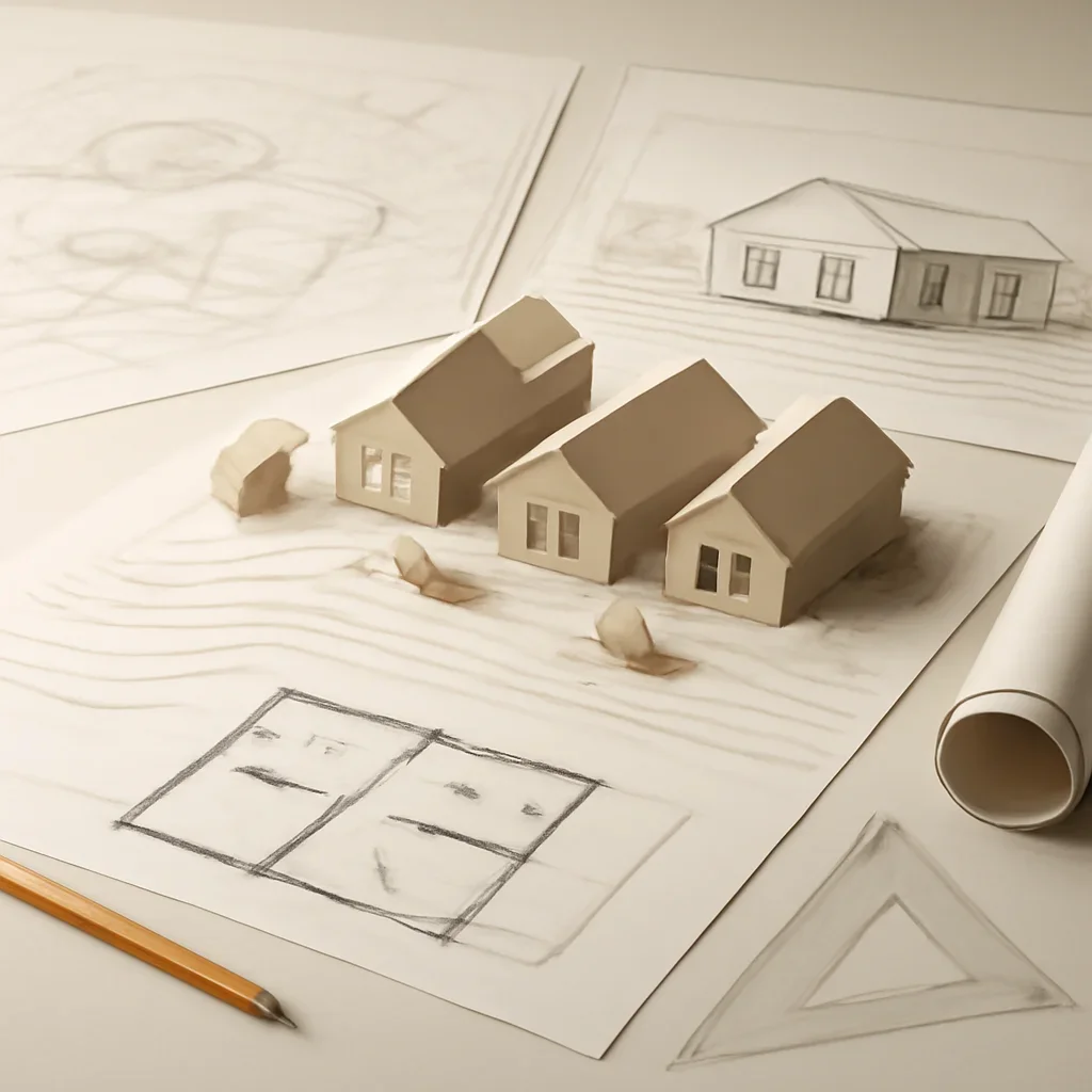 Guest Houses planning and site response illustration