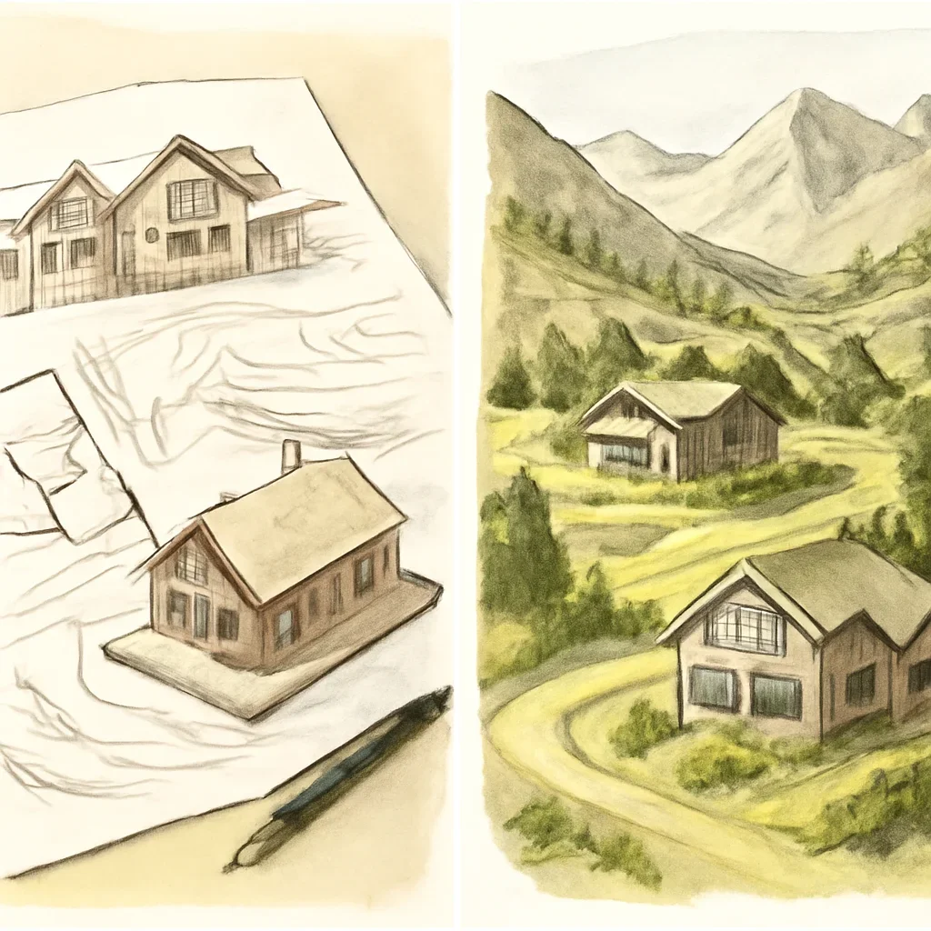 Mountain Homes planning and site response illustration