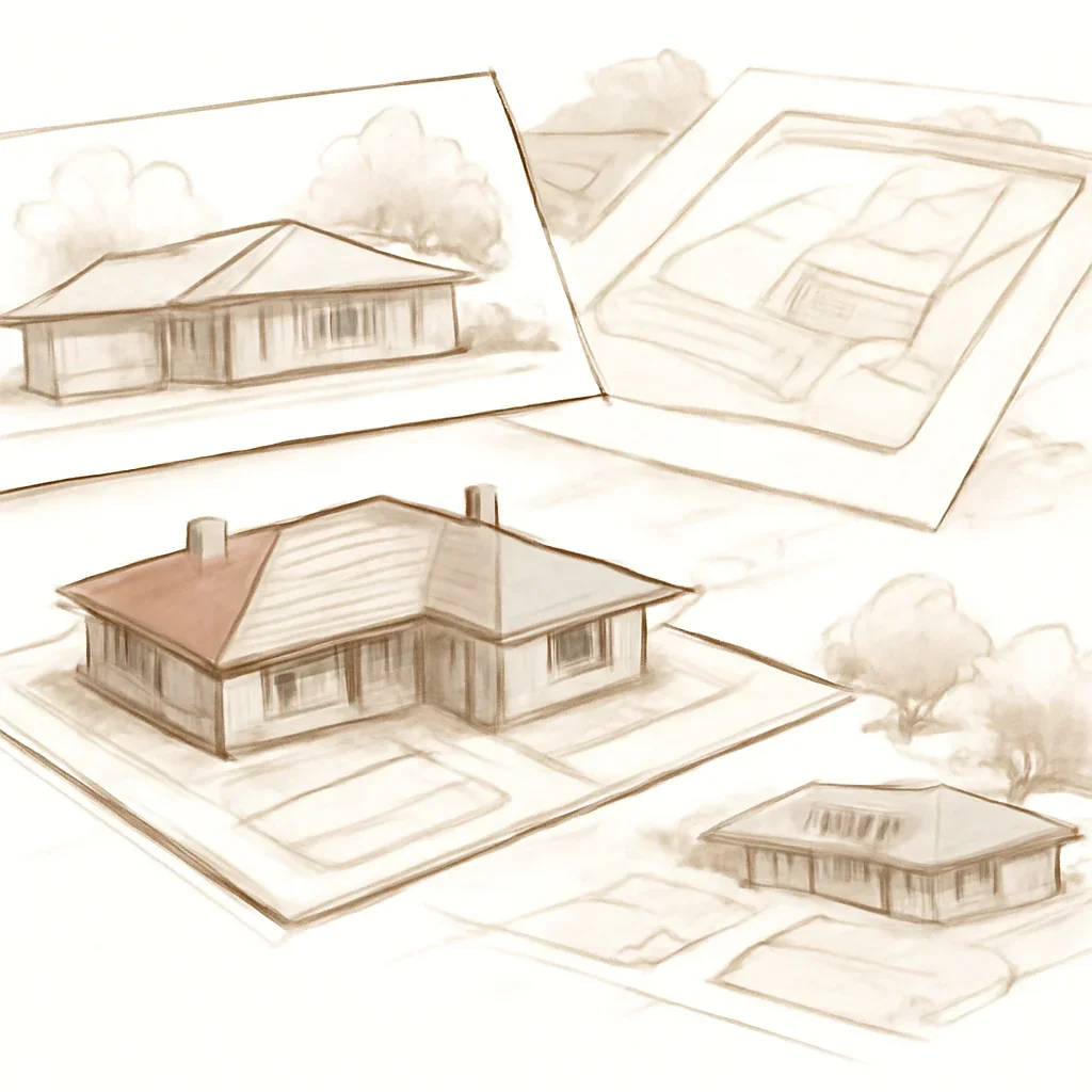 Ranch Homes planning and site response illustration